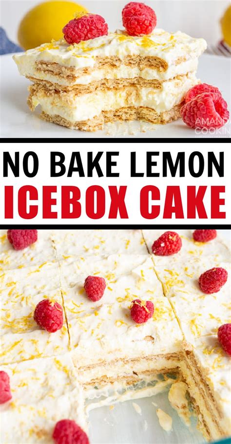 This No Bake Lemon Icebox Cake Boasts Light Refreshing Layers Of Lemon