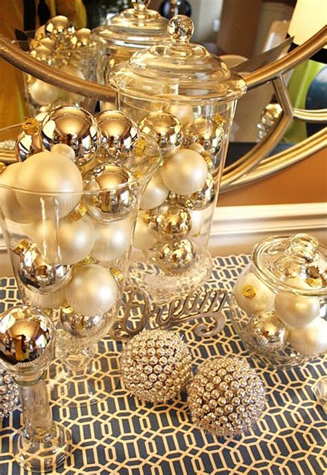 Check out our wood gold ball shelf selection for the very best in unique or custom, handmade pieces from our shops. 10 Elegant Gold Christmas Ideas | House Design And Decor