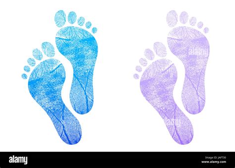Baby Blue Footprints