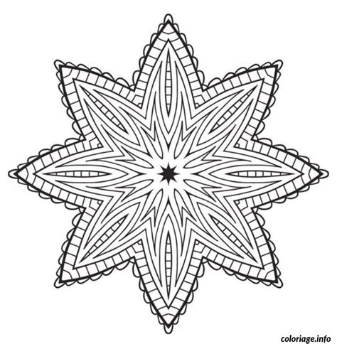 Coloriage mandala etoile  JeColorie.com