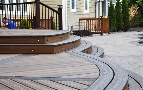 Amazing Composite Deck Installation In Utica Ny Poly Enterprises Fencing Decking Railing