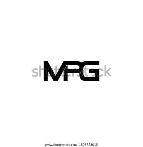 Mpg Letter Original Monogram Logo Design เวกเตอร์สต็อก ปลอดค่า