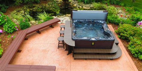 Visit The Post For More Hot Tub Landscaping Hot Tub Patio Hot Tub Deck Design