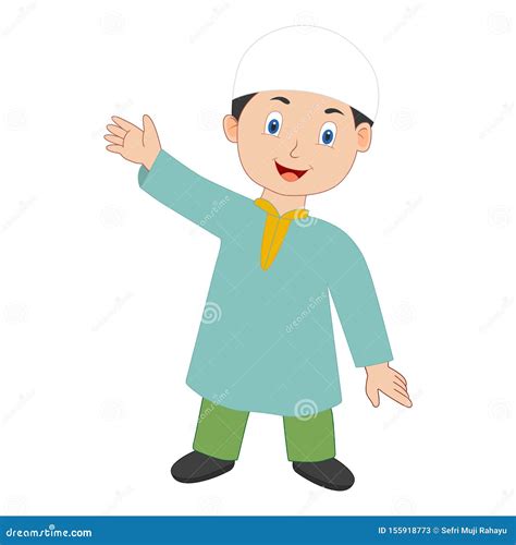 Vector Of Boy Muslim Expressions Stock Vector Illustration Of Costume