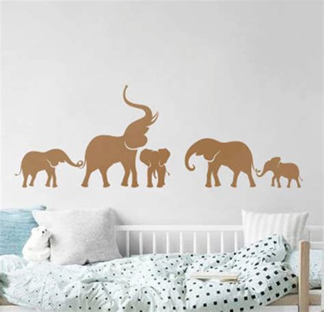 Wall Decal Vinyl Sticker Elephant Nursery Large Decor Removable Wall