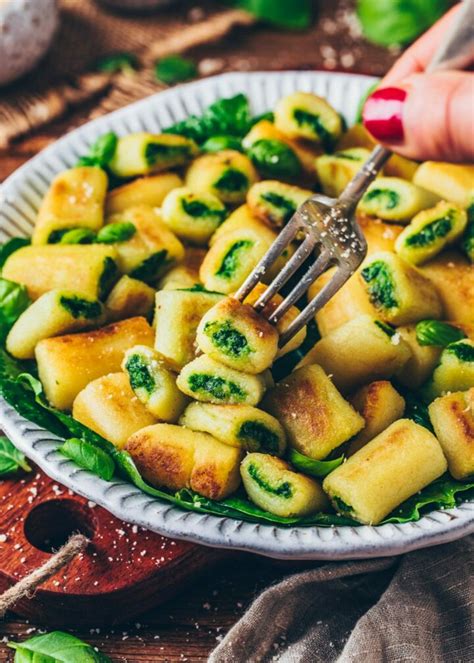 Gefüllte Gnocchi mit Spinat-Pesto Vegan Bianca Zapatka
