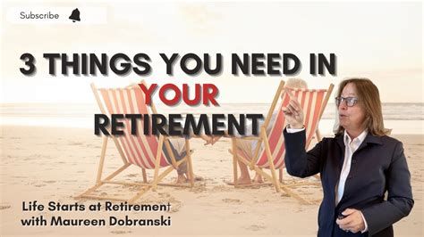 3 Things You Need In Your Retirement Youtube