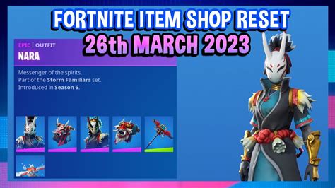 rare nara and taro are back new bundle fortnite item shop reset 26th march 2023 youtube