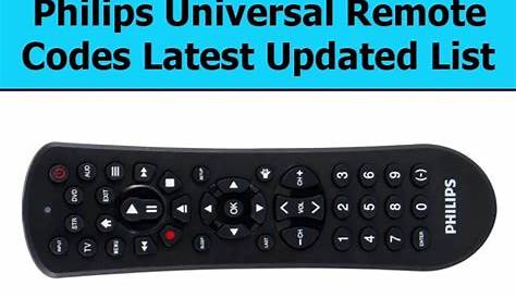 Philips Universal Remote Codes {2023 List} - Repair Geeks