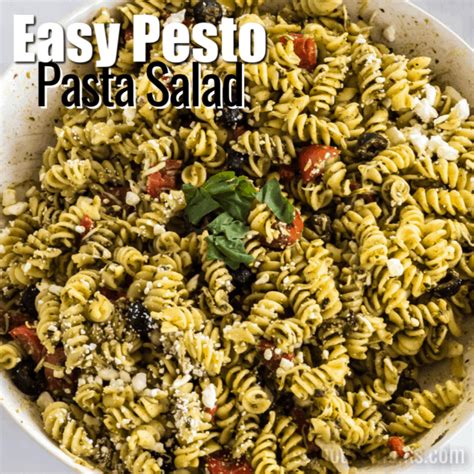 Easy Pesto Pasta Salad Recipe Real Housemoms