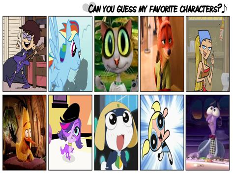 Can You Guess My Favorite Characters By Deecat98 On Deviantart