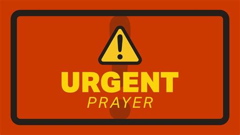 Urgent Prayer Part 1 Youtube