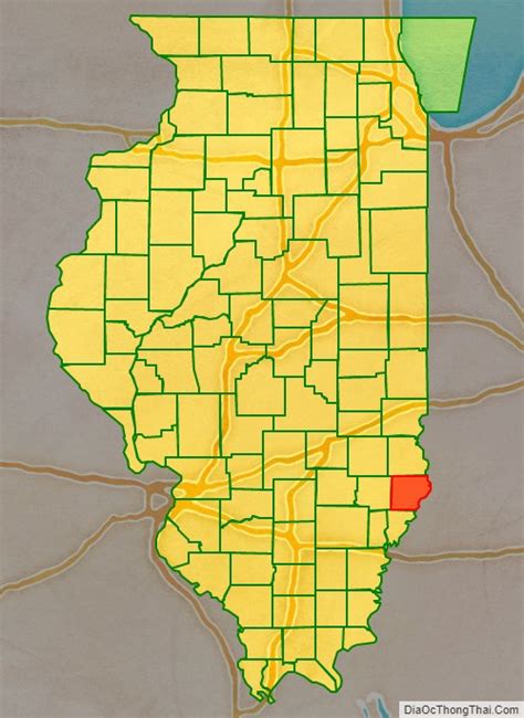 Map Of Lawrence County Illinois