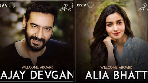 Confirmed Alia Bhatt Ajay Devgn In Ss Rajamoulis Rrr First Look Poster Out Regional