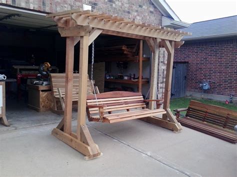 Arbors And Stands Diy Porch Swing Outdoor Pergola Swing Plans