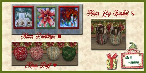 Sims 4 Ccs The Best Christmas Set By Alelore
