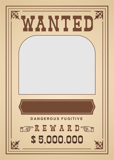 Old Wanted Poster Template
