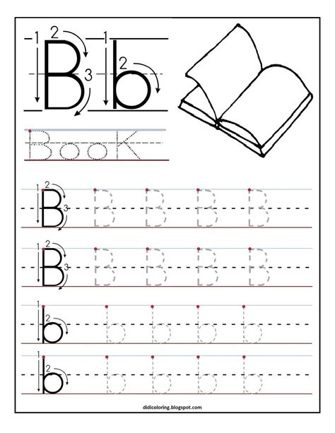 Livework sheets how to write alphabet abc : Free printable worksheet letter B for your child to learn ...