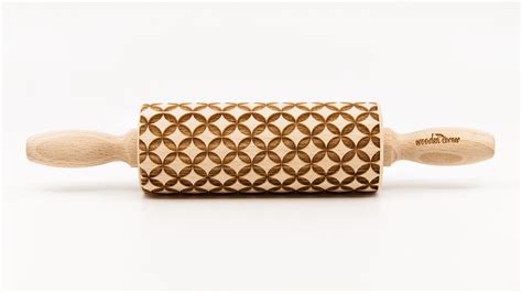 No R212 Geometric 9 Pattern Rolling Pin Engraved Rolling Etsy Canada
