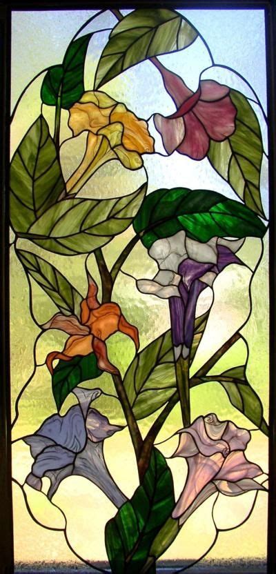 Art Nouveau Art Deco Stained With Images Stained Glass Flowers