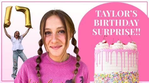 Huge Birthday Surprise Youtube