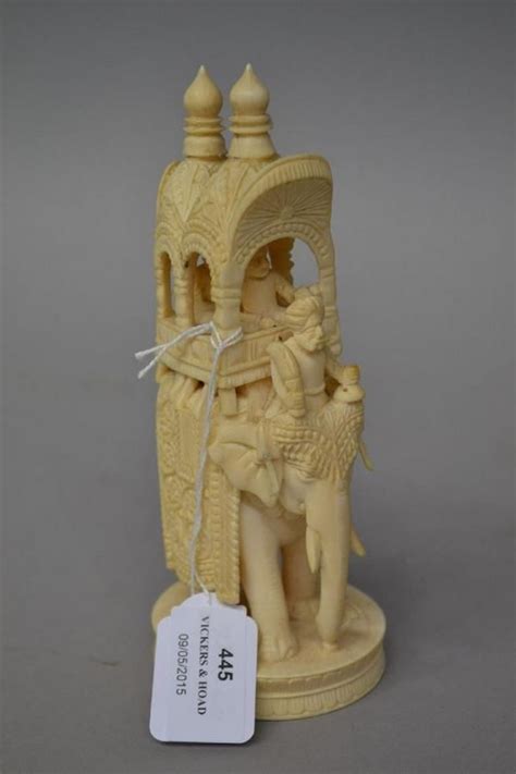 Indian Ivory Carving 18cm Tall Ivory Oriental