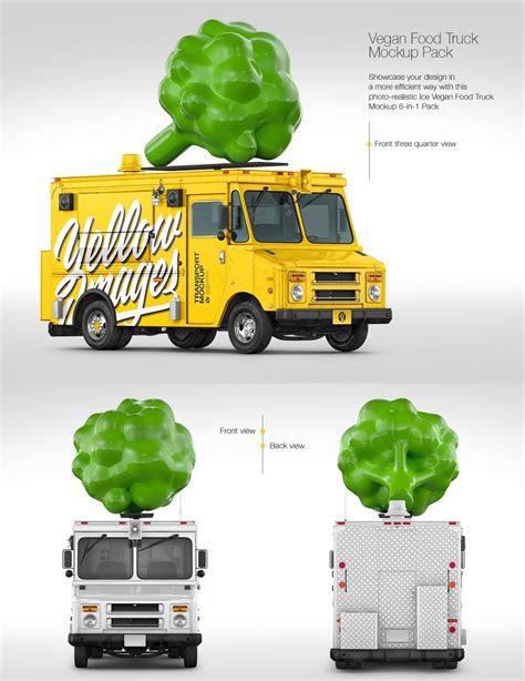 food truck mockup templates graphic design resources