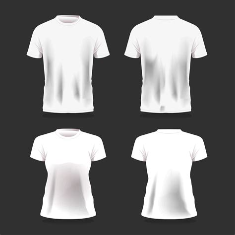 Simple Men And Women T Shirt Template 2861024 Vector Art At Vecteezy