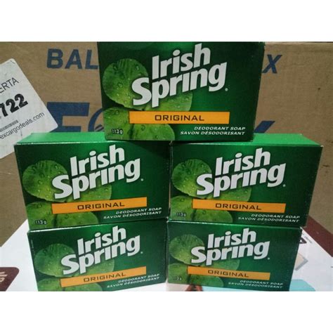 Irish Spring Original Deodorant Bar Soap 113g Shopee Philippines