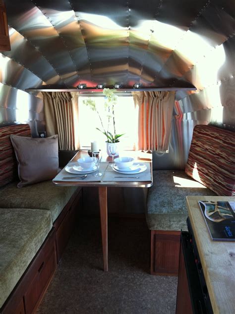 A New Dinettebed Inside A 1965 Airstream Caravel Done At