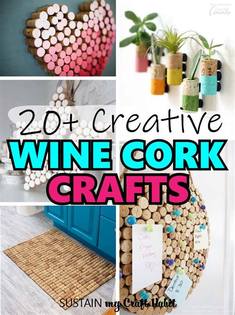 21 Quick And Awesome Wine Cork Crafts To Make Sustain My Craft Habit