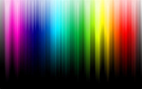 Minimalistic Multicolor Rainbows Black Background