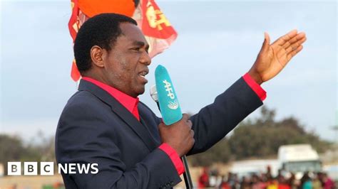 Zambia Police Detain Opposition Leader Hichilema Over Treason Bbc News
