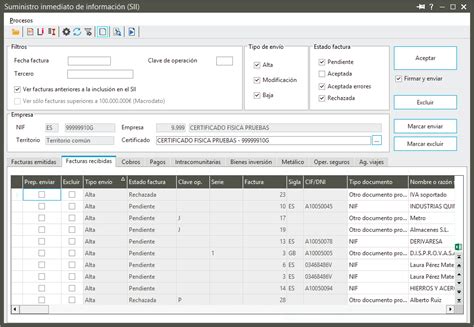 Facturas Recibidas Comunicaci N Sii