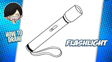How To Draw Flashlight Youtube