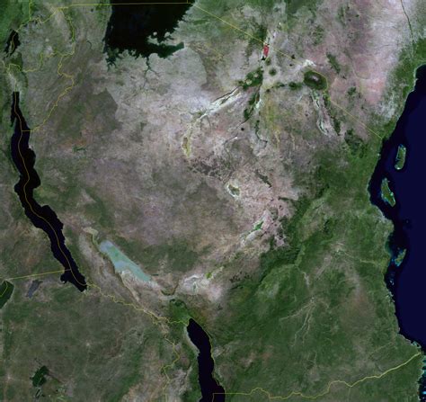 Detailed Relief Map Of Tanzania Tanzania Africa Mapsl