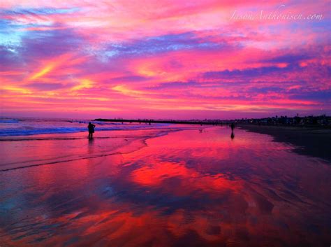 Pink Beach Sunset For Desktop Background 13 High Definition Hd
