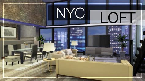 Nyc Loft Cc Links The Sims 4 Luxury Loft Build With Images