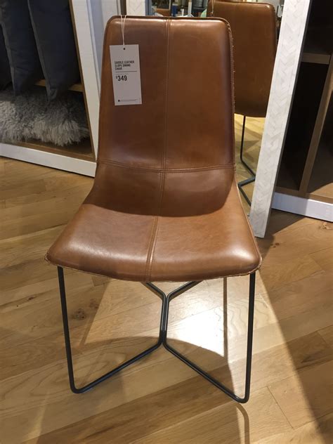 Press spacer caps (g) onto spacers as shown. Saddle Leather Slope Dining Chair - West Elm | Small ...