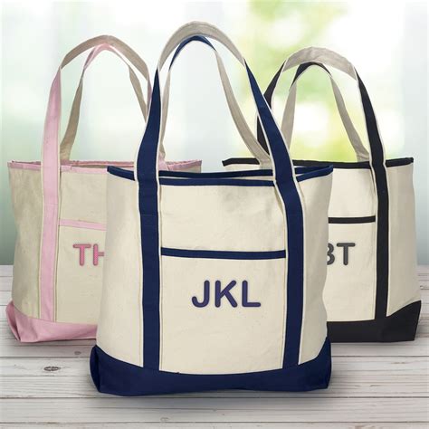 Monogram Canvas Tote Bags For Women