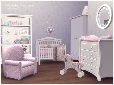 Severinkas Victoria Nursery Sims 4 Cc Furniture Bed Furniture Baby