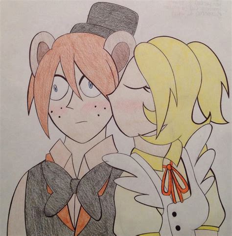 Anime Human Freddy X Chica By Squeakynoodle On Deviantart