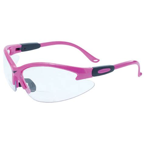 global vision eyewear cougar pink frame 1 5 clear anti fog bifocal safety lenses