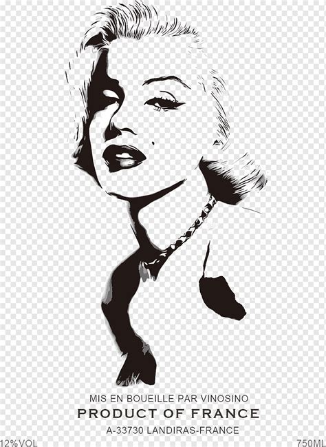 Marilyn Monroe Pencil Stencil