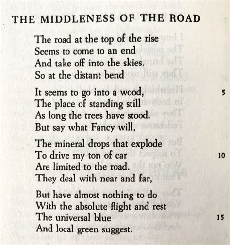 Robert Frosts The Middleness Of The Road Hey When The Street Is Mean