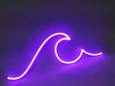 Neon Sign Wave Custom Neon Signs Beach Wave Decor Tropical Etsy India