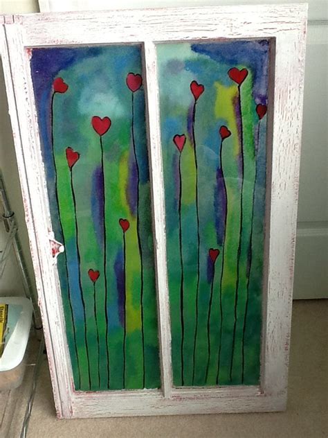 My Favorite Acrylic So Far On An Old Window 52014 Lb Painting Art