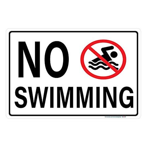Signways No Swimming Horizontal Signhigh Quality Reflective Aluminum