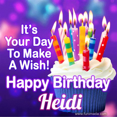 Its Your Day To Make A Wish Happy Birthday Heidi