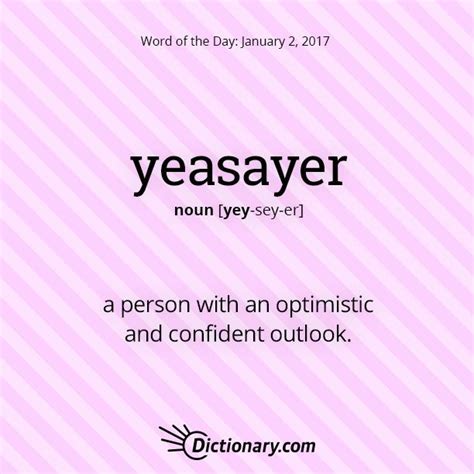 S Word Of The Day Yeasayer A Person With An
